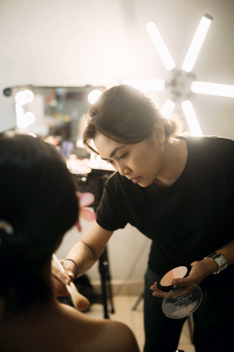 and also I studied Make Up at Rudy Hady Suwarno School for professional certification of make up artists.